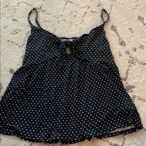 KNOTTED POLKA DOT TANK